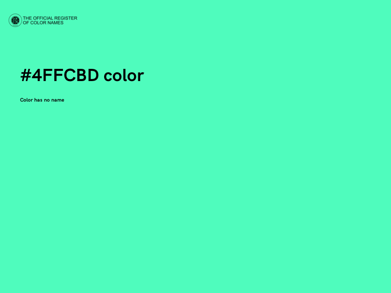 #4FFCBD color image