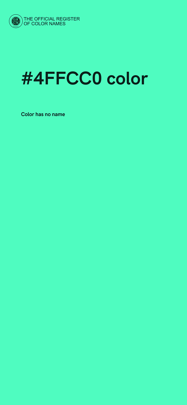 #4FFCC0 color image
