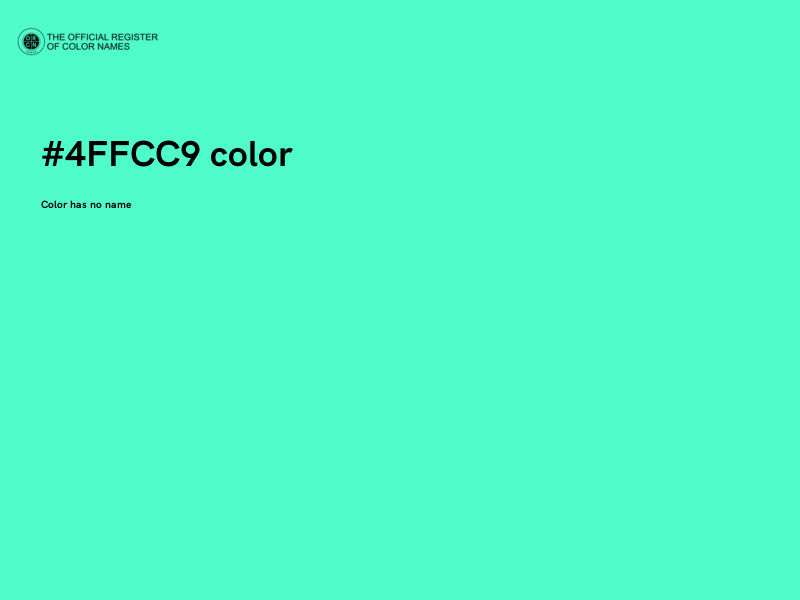 #4FFCC9 color image