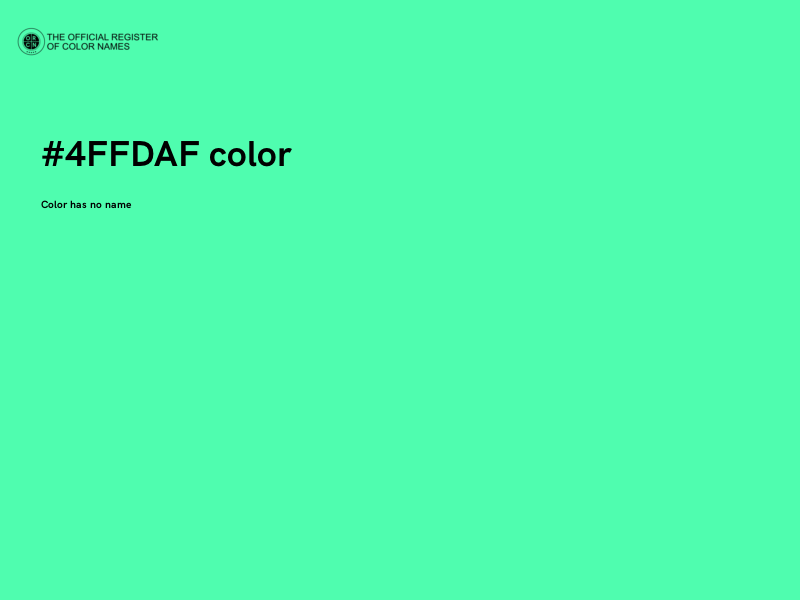 #4FFDAF color image