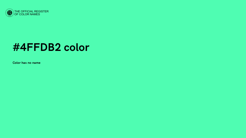 #4FFDB2 color image