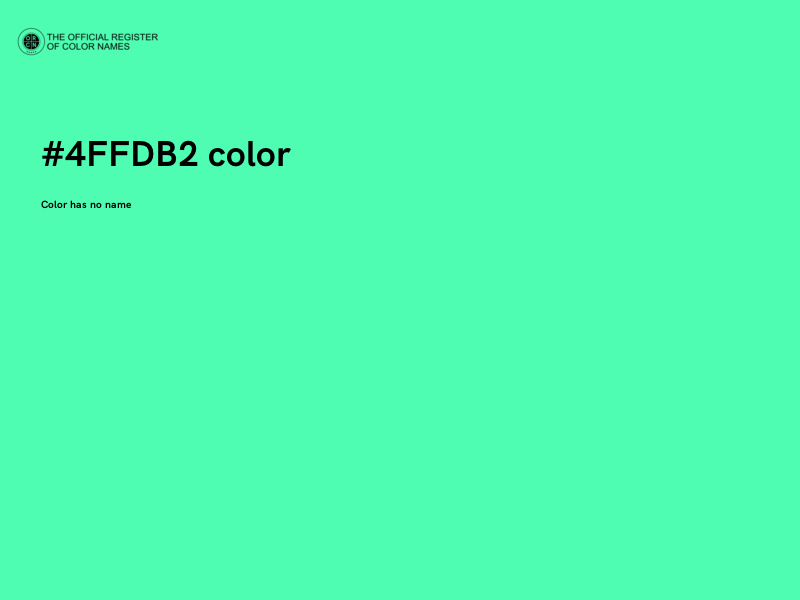 #4FFDB2 color image