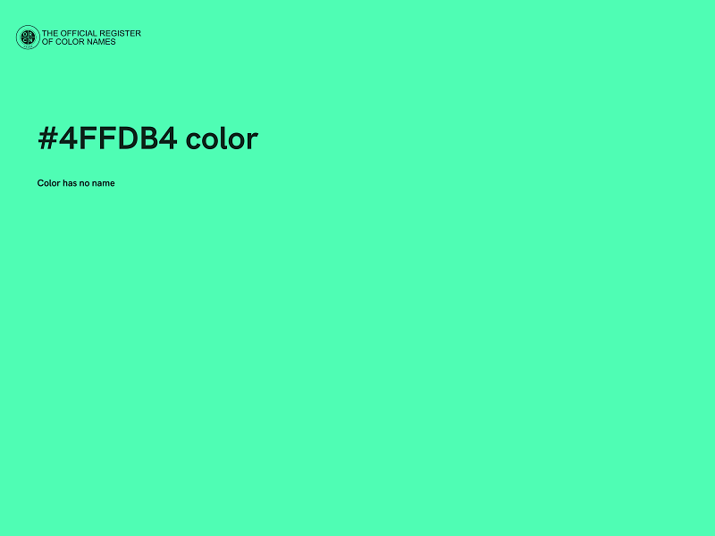 #4FFDB4 color image