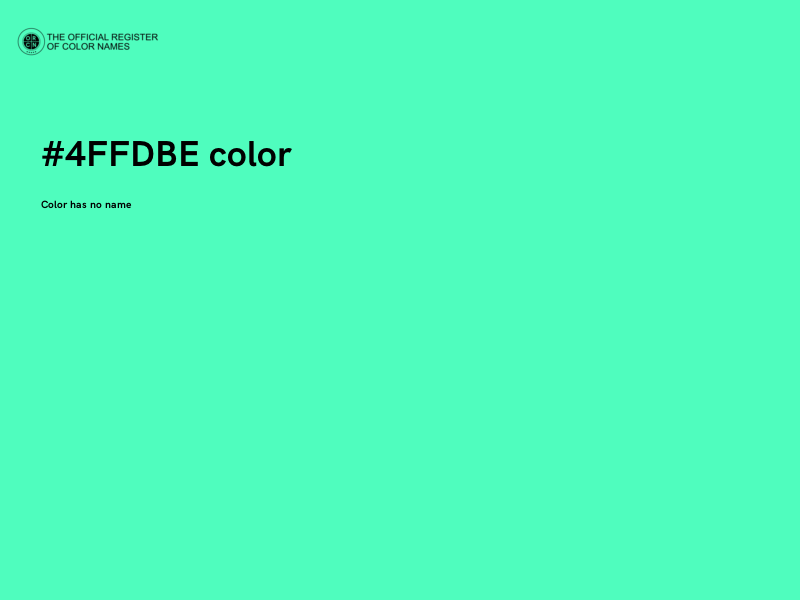 #4FFDBE color image