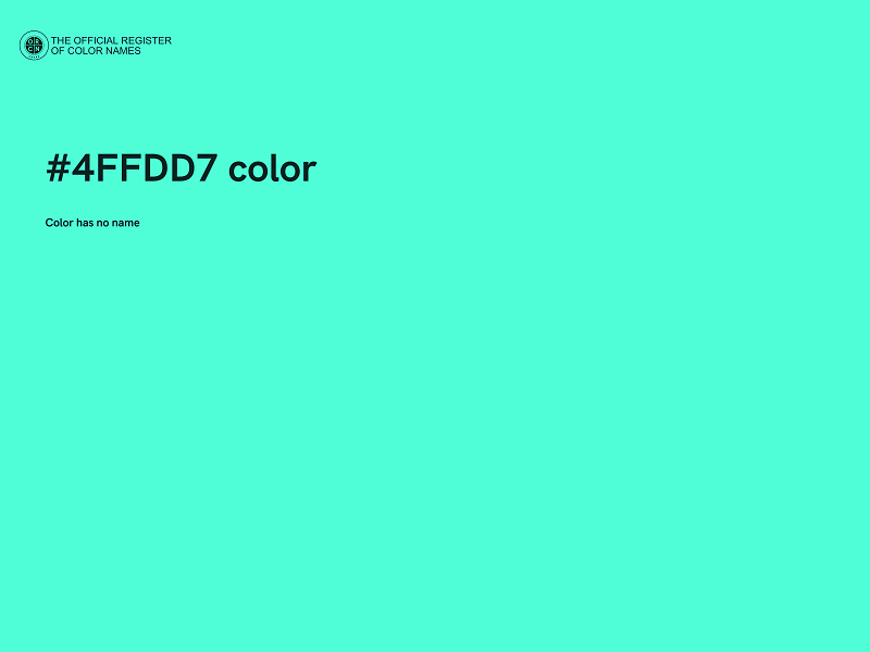 #4FFDD7 color image