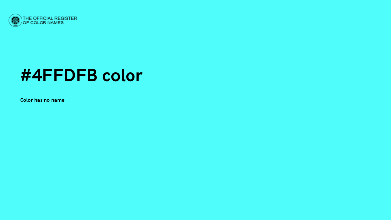 #4FFDFB color image