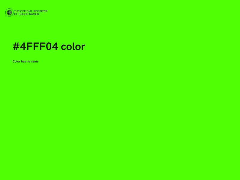 #4FFF04 color image