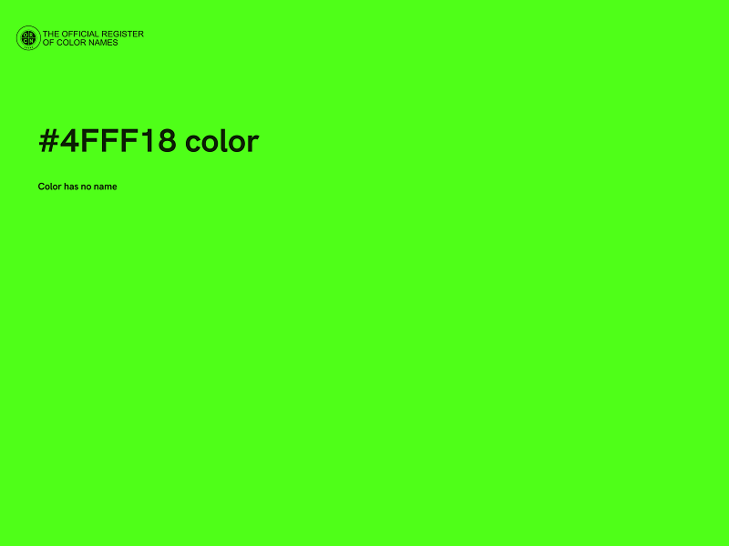 #4FFF18 color image