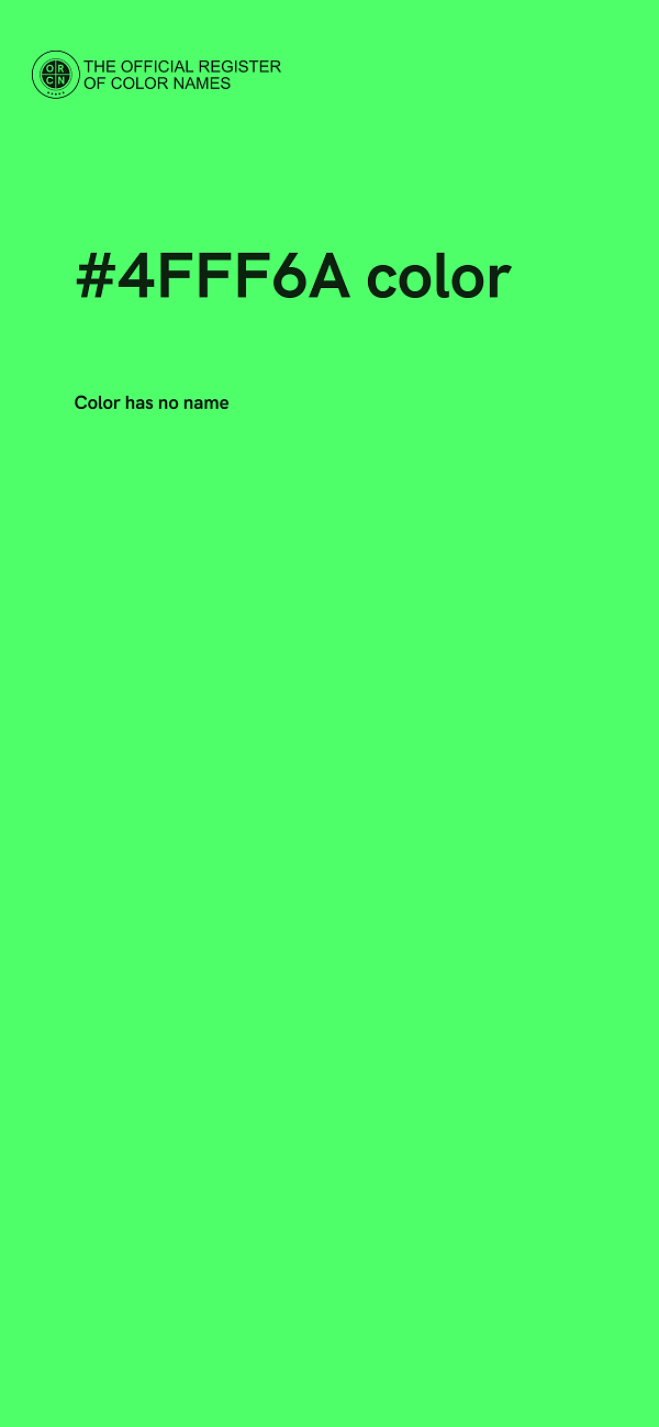 #4FFF6A color image