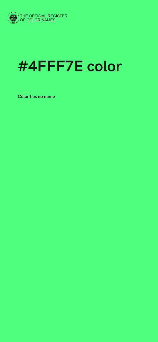 #4FFF7E color image