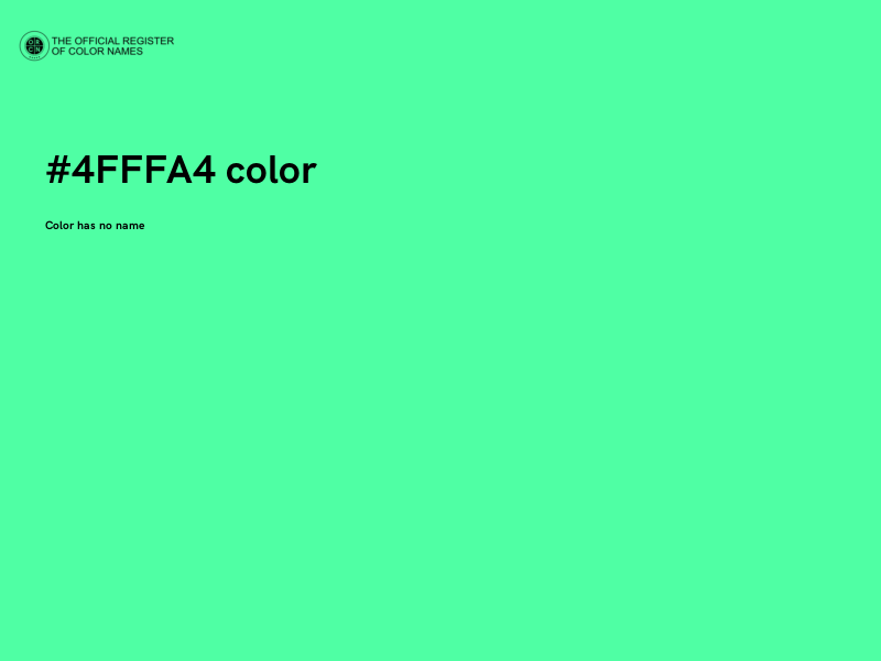 #4FFFA4 color image