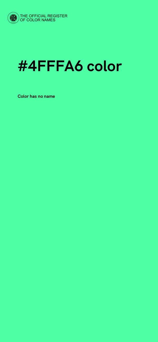 #4FFFA6 color image
