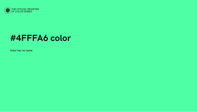 #4FFFA6 color image