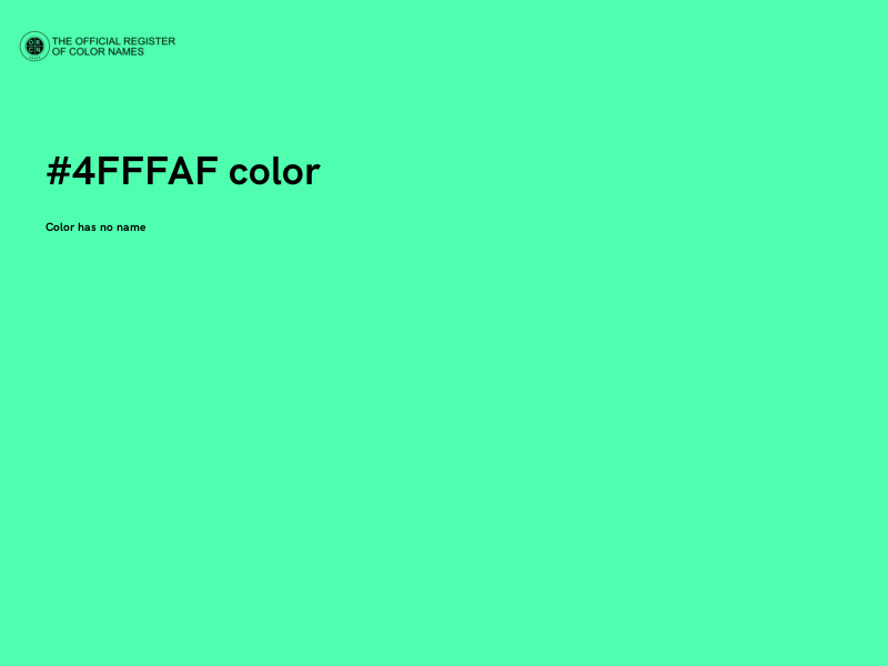 #4FFFAF color image