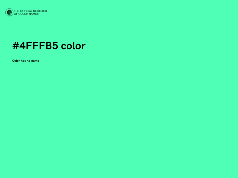 #4FFFB5 color image
