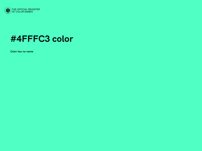 #4FFFC3 color image