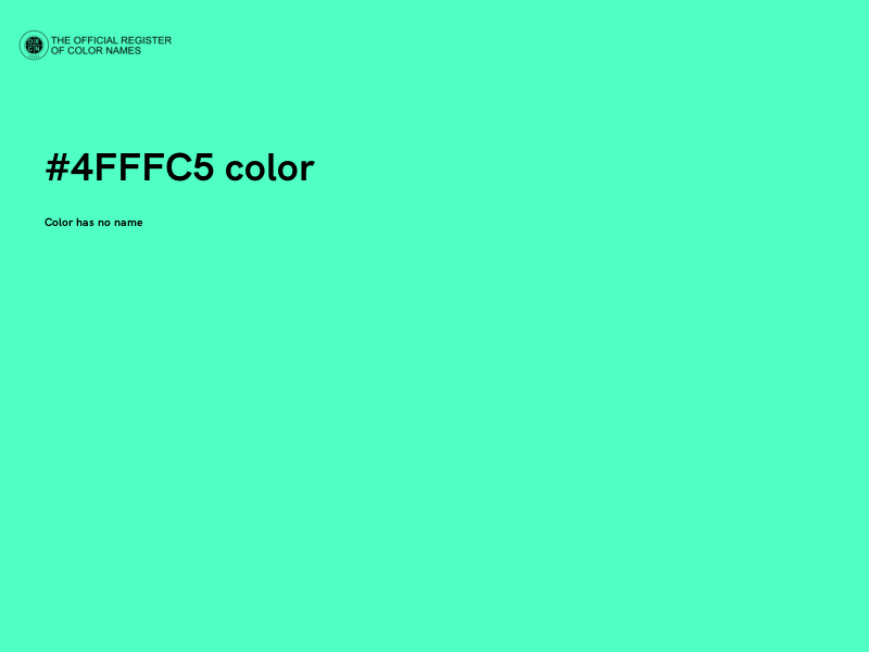 #4FFFC5 color image