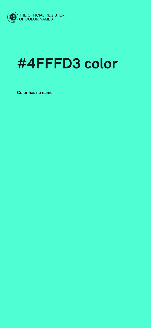 #4FFFD3 color image