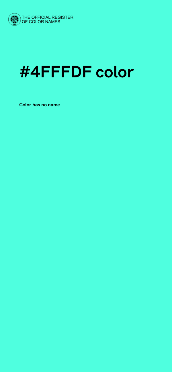 #4FFFDF color image