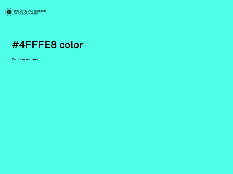 #4FFFE8 color image