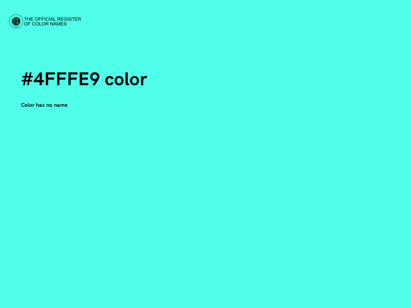#4FFFE9 color image