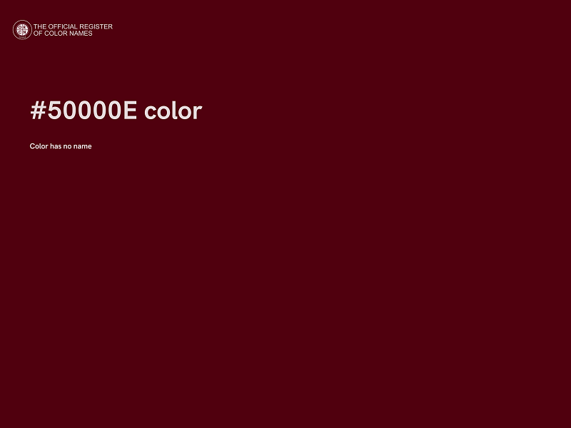 #50000E color image