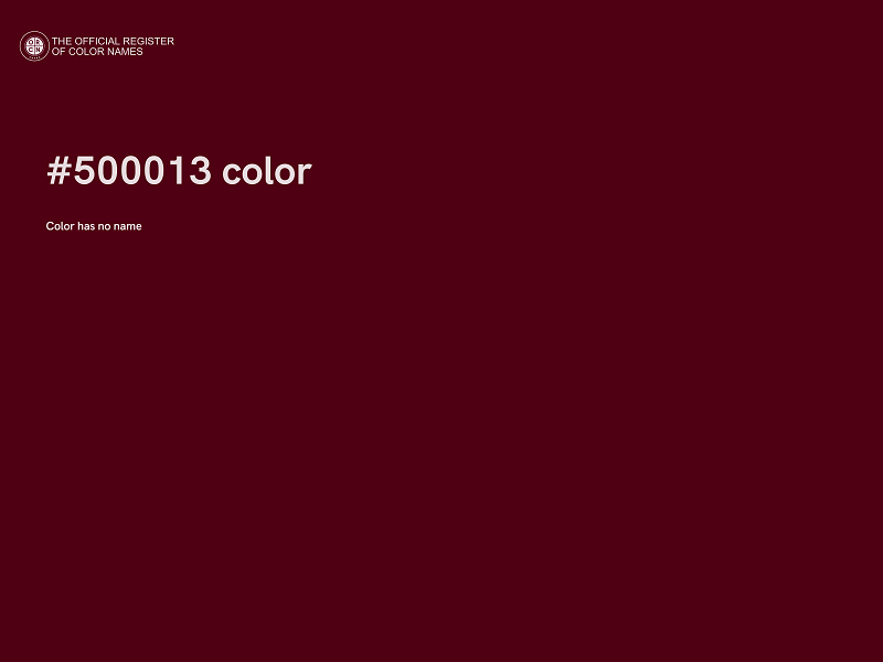 #500013 color image