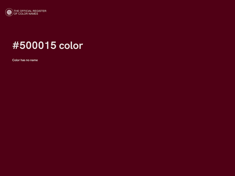 #500015 color image