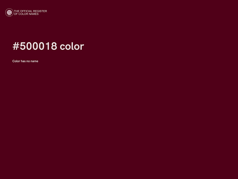 #500018 color image