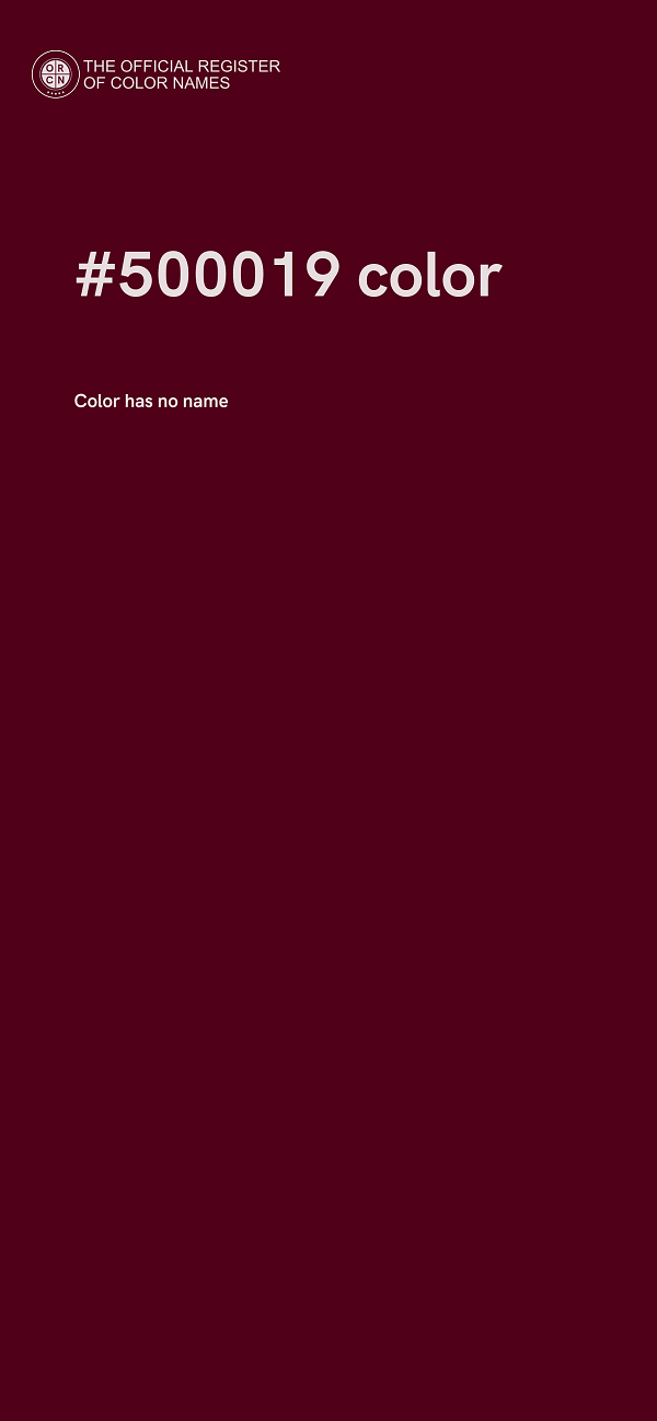 #500019 color image