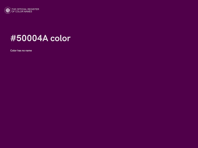 #50004A color image