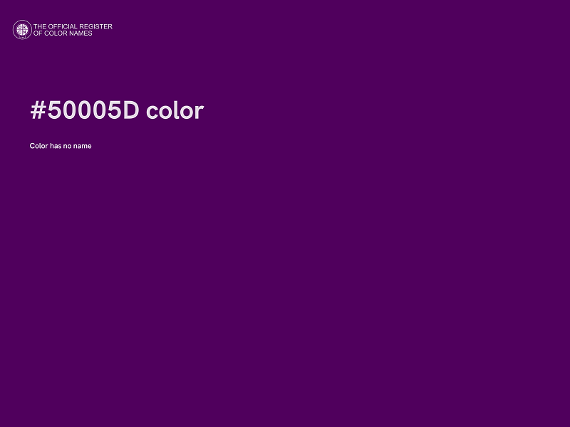 #50005D color image