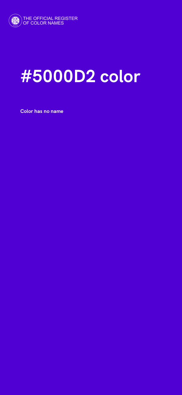 #5000D2 color image