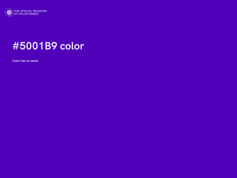 #5001B9 color image