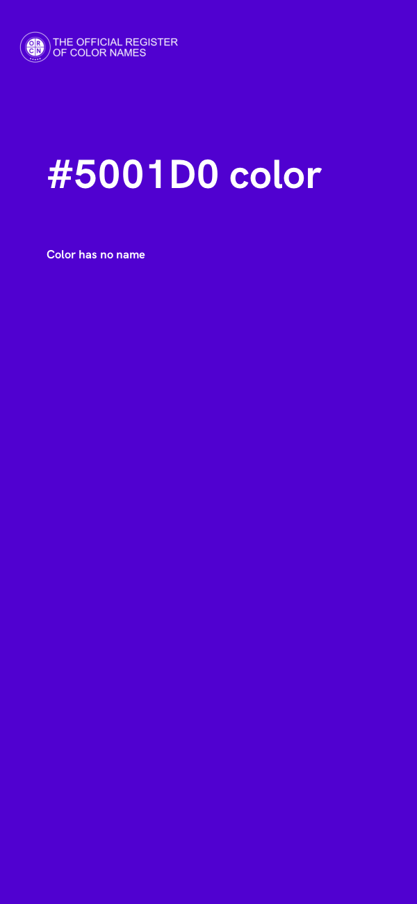 #5001D0 color image