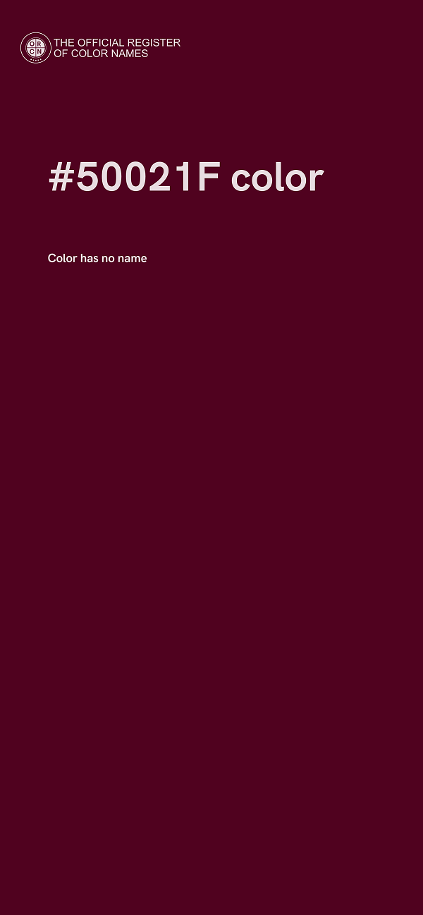 #50021F color image
