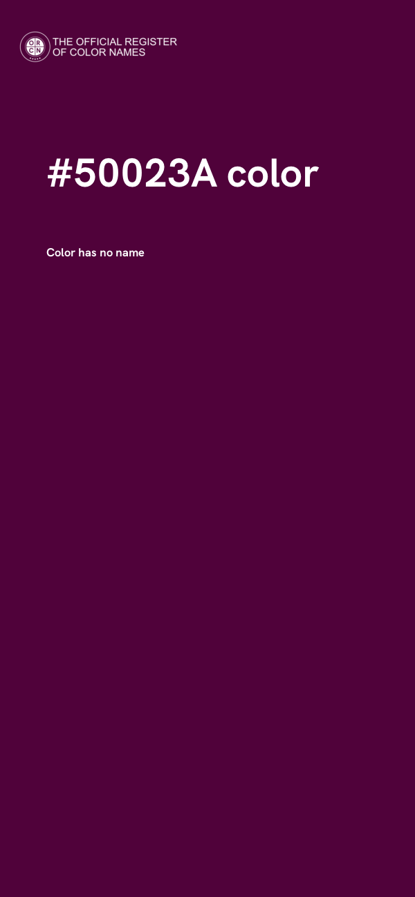 #50023A color image