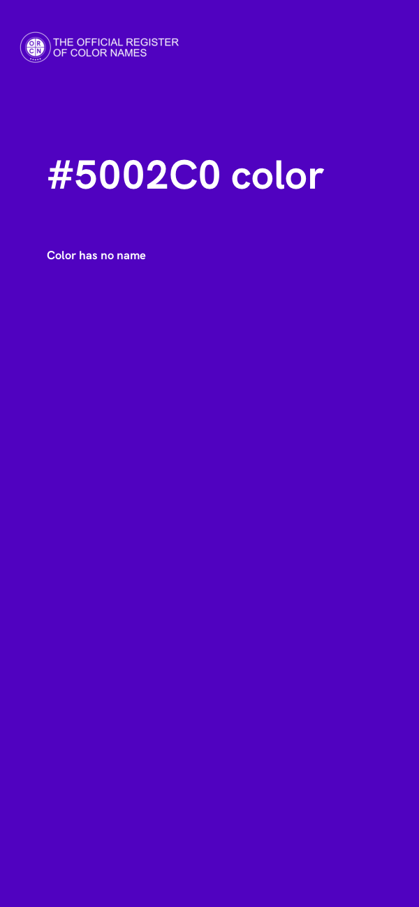 #5002C0 color image