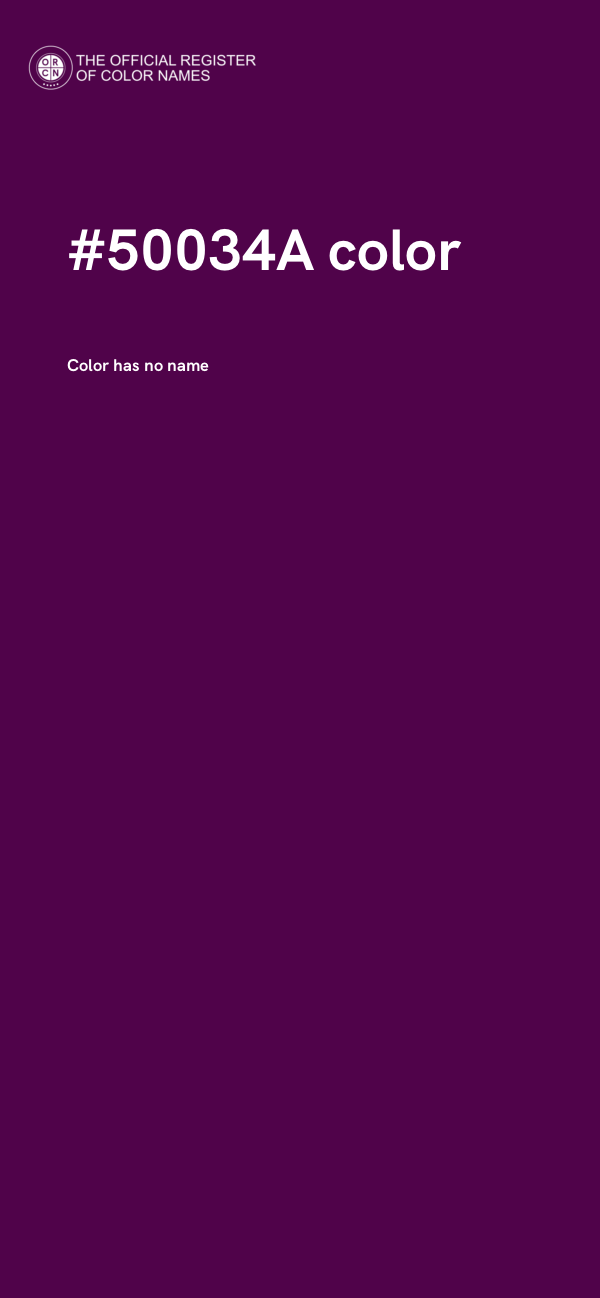 #50034A color image