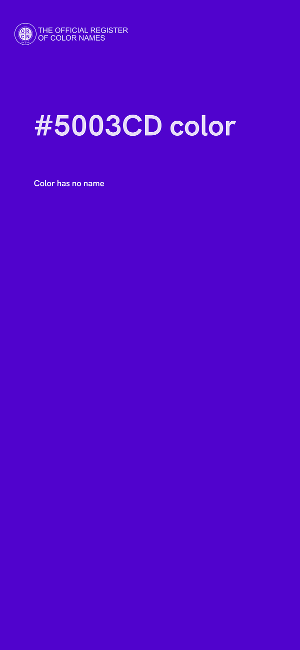 #5003CD color image
