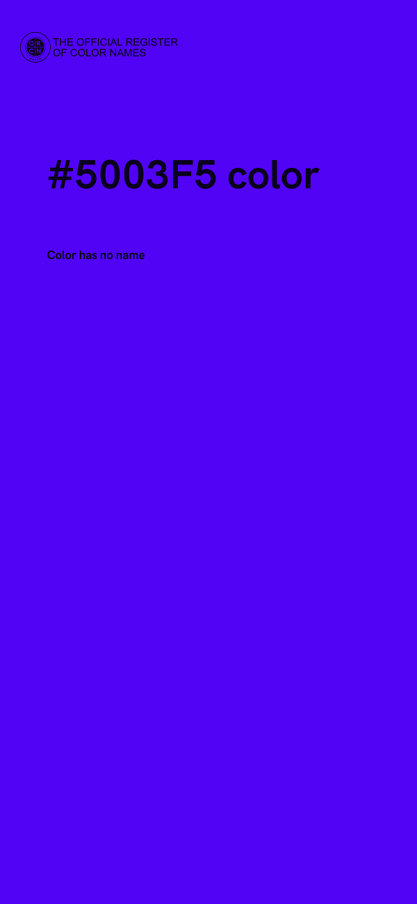 #5003F5 color image