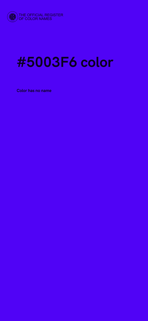 #5003F6 color image