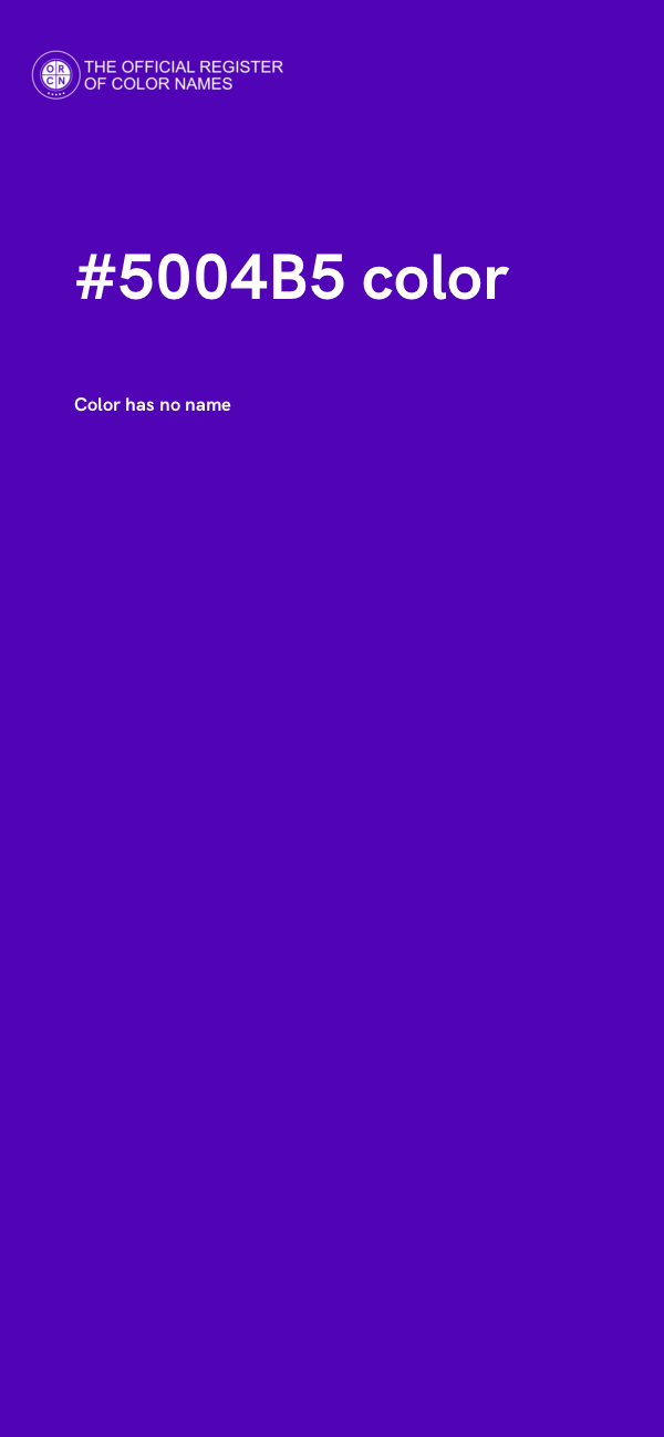 #5004B5 color image