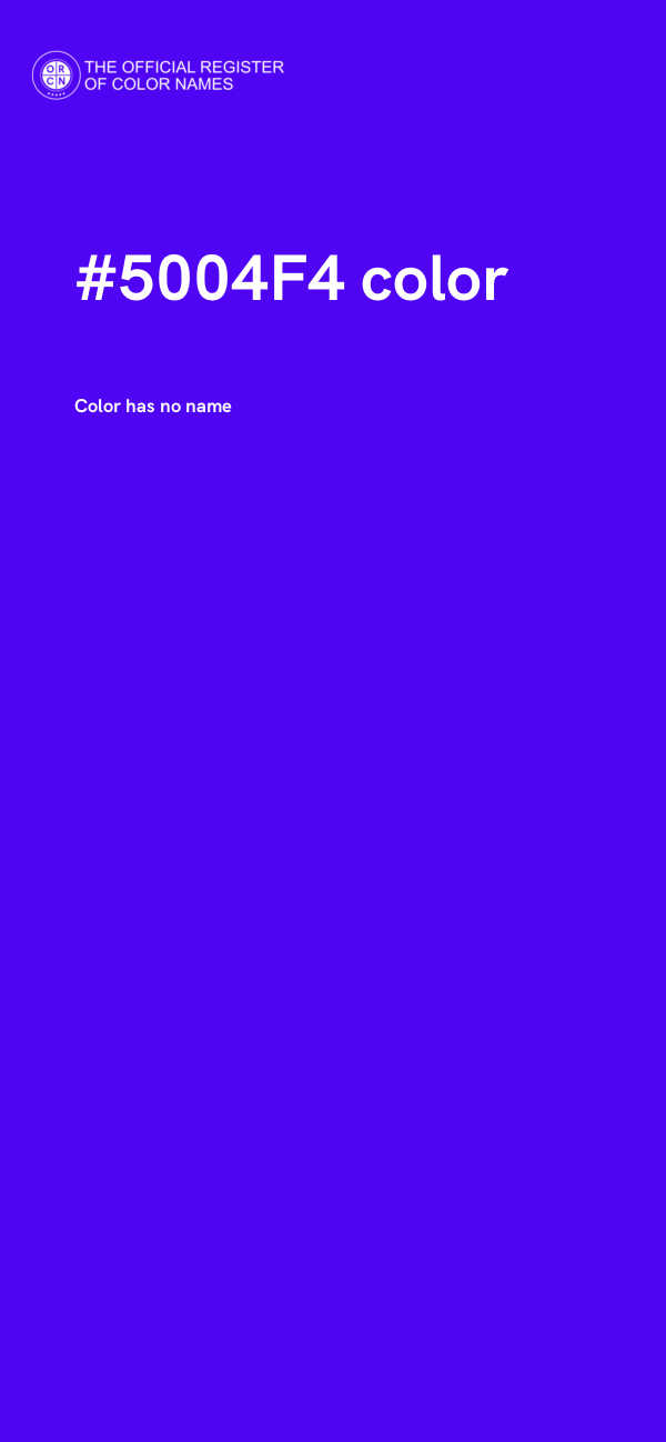#5004F4 color image