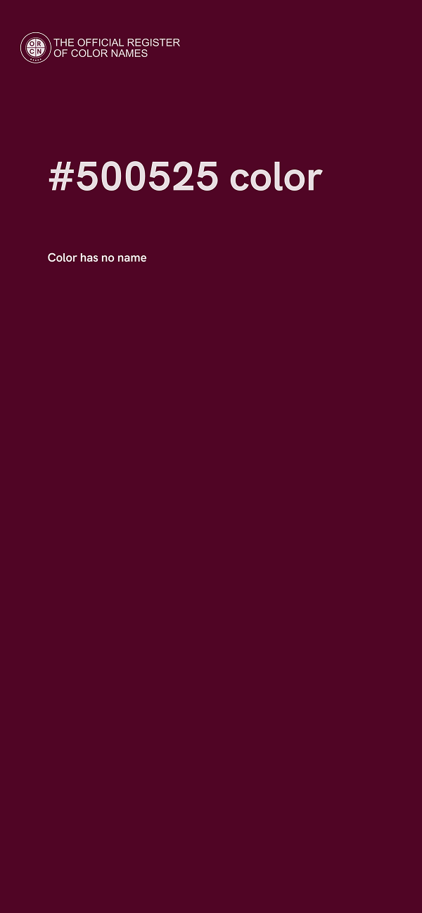 #500525 color image