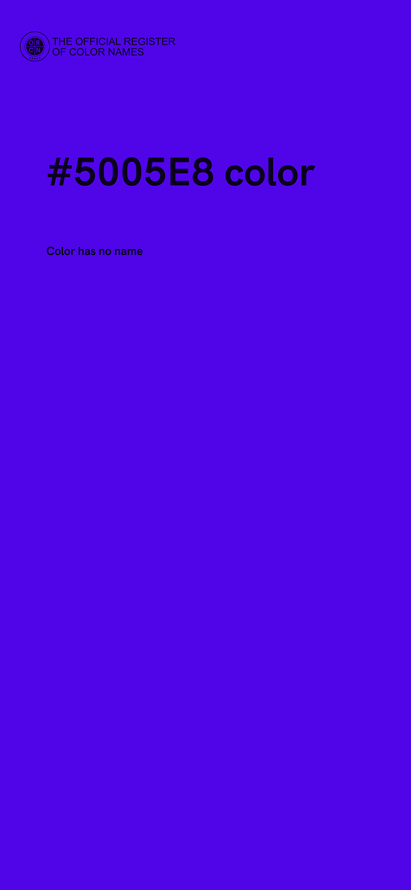 #5005E8 color image