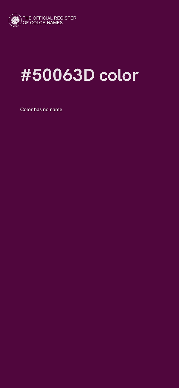 #50063D color image