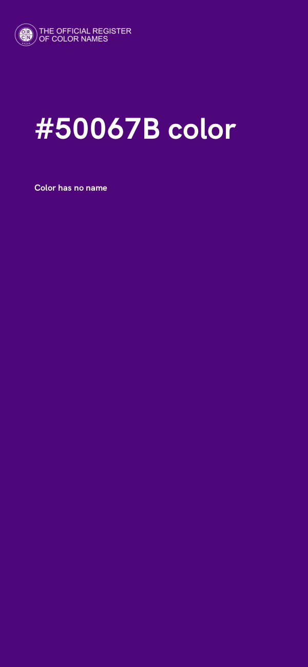 #50067B color image