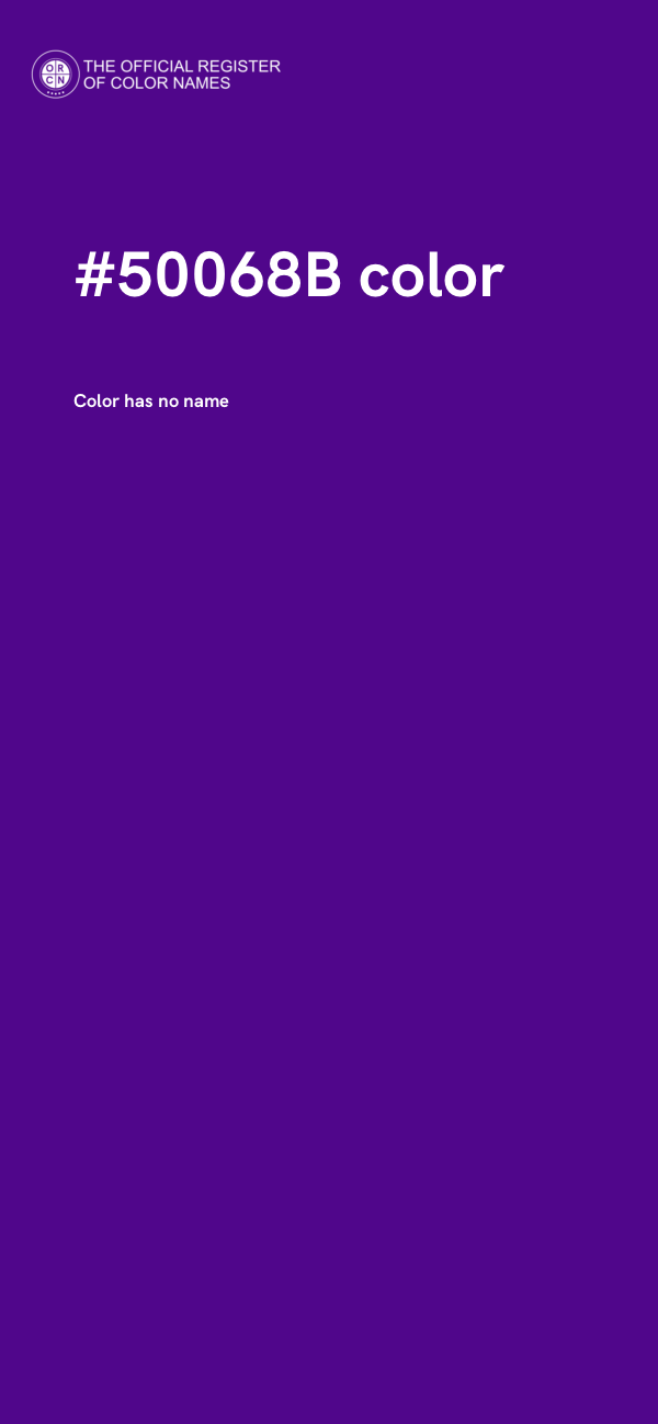 #50068B color image