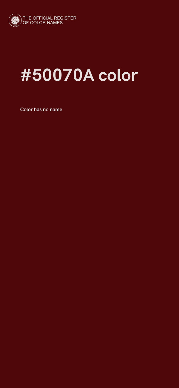 #50070A color image